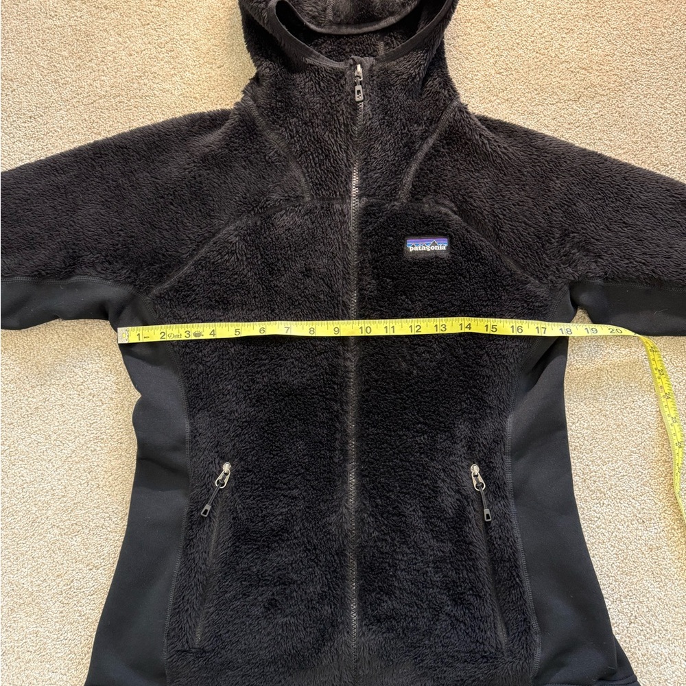 Patagonia R3 Hi-Loft Hoody Women’s M Black Fleece Jacket Hood Full Zip Regulator - Picture 3 of 6